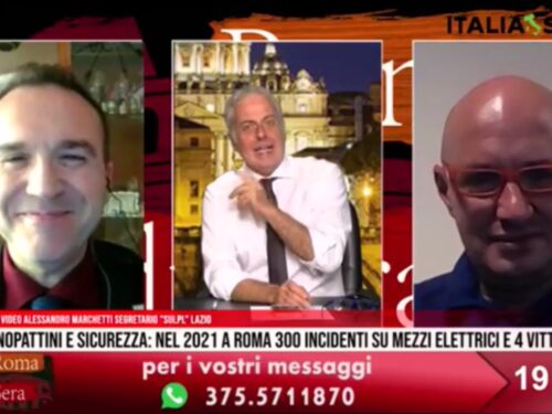 Intervento a ‘Roma di Sera’ su Supernova TV: Monopattini, aumentare i livelli di sicurezza per evitare tragedie