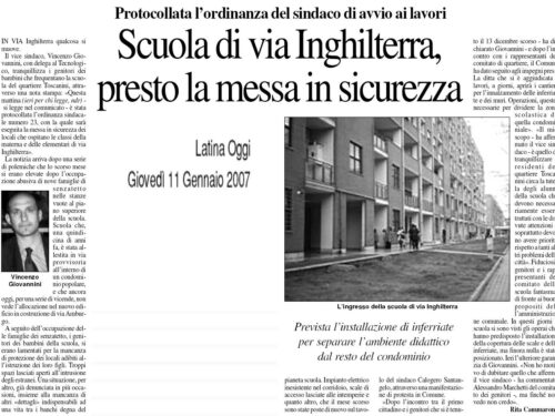 Rassegna Stampa 2007 – Impegno sociale